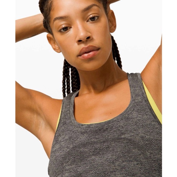 Lululemon Swiftly Tech Racerback 2.0 Variegated Mesh Camo Black / Grey Sage 8 - Picture 5 of 8